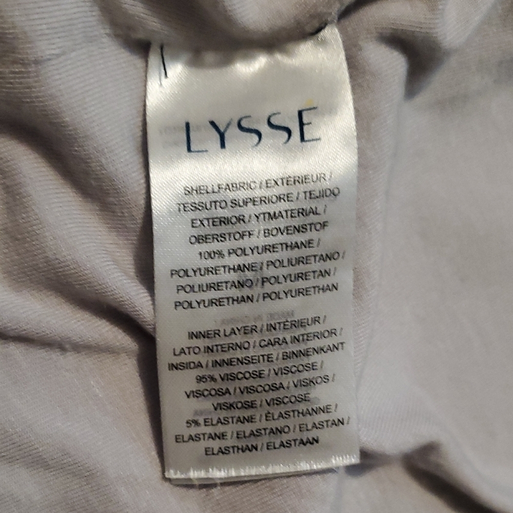 Lysse Light Gray Faux Leather Jacket with Snap Details - Picture 5 of 6